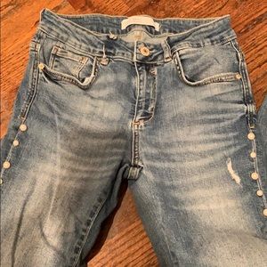 Zara pearl skinny jean